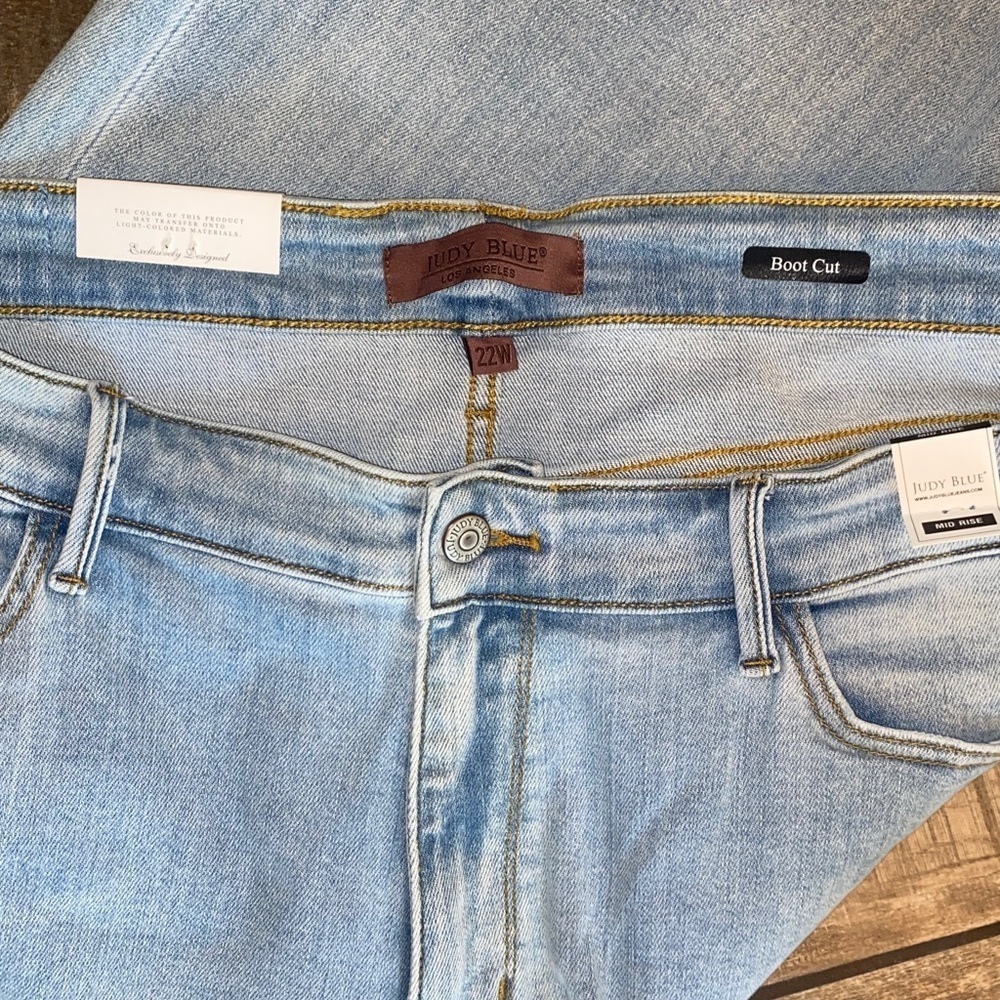 Judy Blue Bootcut Light Blue Boot Cut Leg Jeans 🆕 - Picture 4 of 12